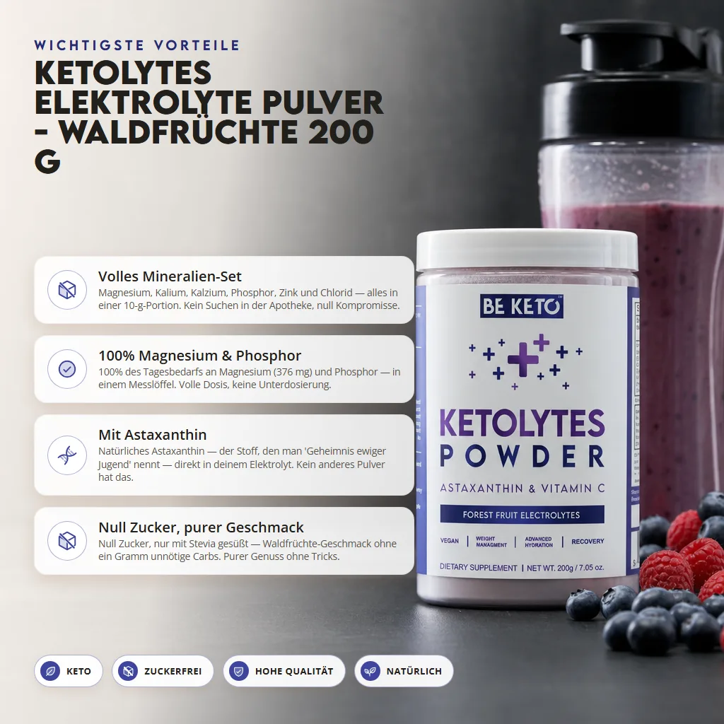 Keto-Elektrolyte-Pulver – Waldfrüchte 200g