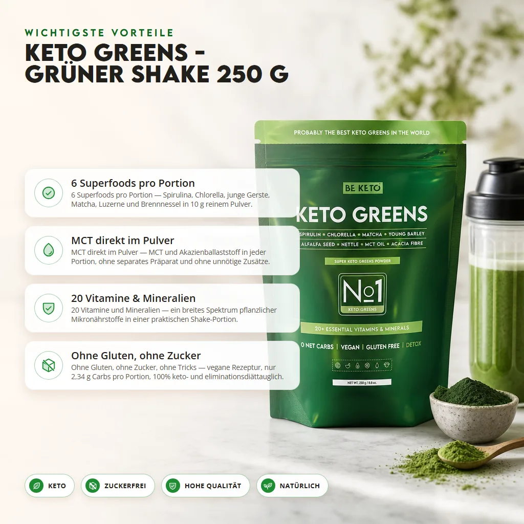 Keto Greens – Grüner Smoothie 250g
