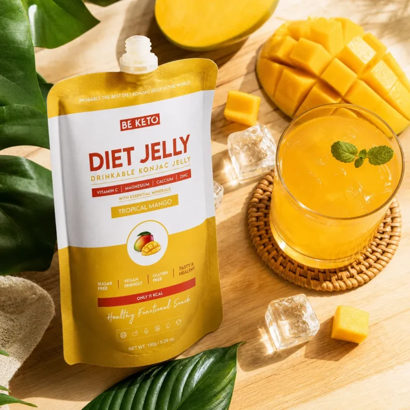 Konjac Diät-Gelee & Mineralien – Tropische Mango 150g