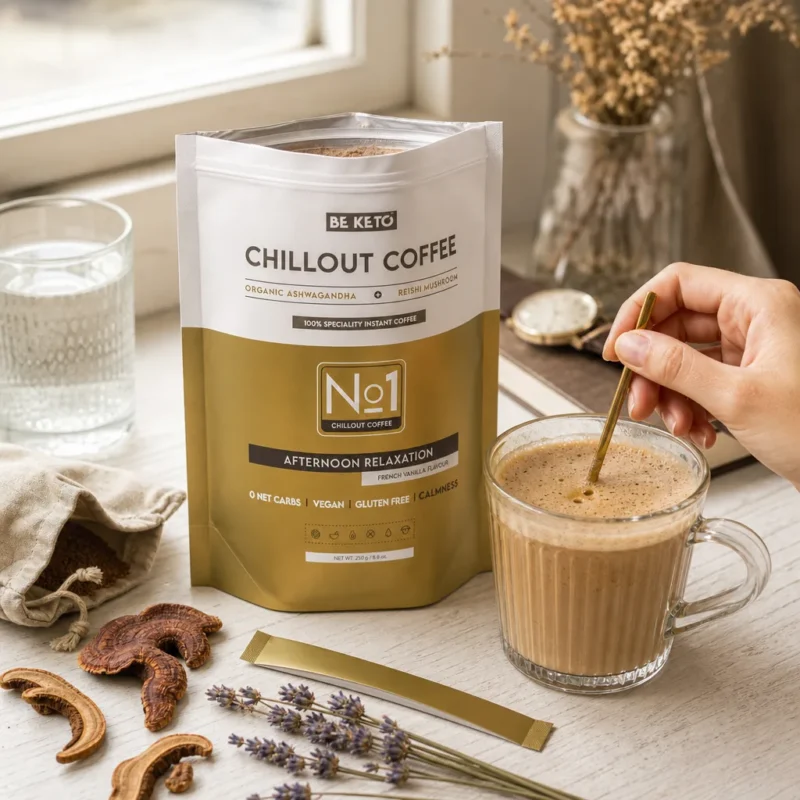 Instant Kaffee – Chillout (Reishi & Ashwagandha) – Französische Vanille 250g