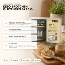 Keto Glutenfreies Mini-Brötchen 8x25g