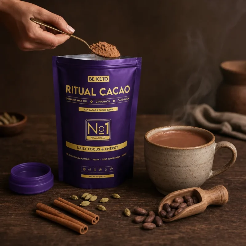 Zeremonieller Kakao – Ritual (MCT-Öl & Akazienfaser) – Zimt & Kardamom 250g
