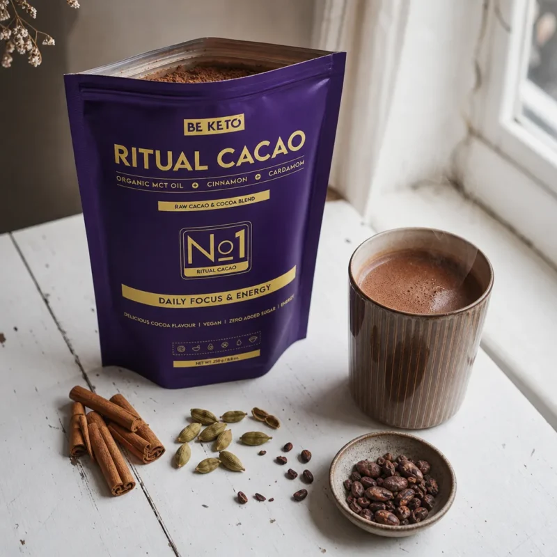 Zeremonieller Kakao – Ritual (MCT-Öl & Akazienfaser) – Zimt & Kardamom 250g