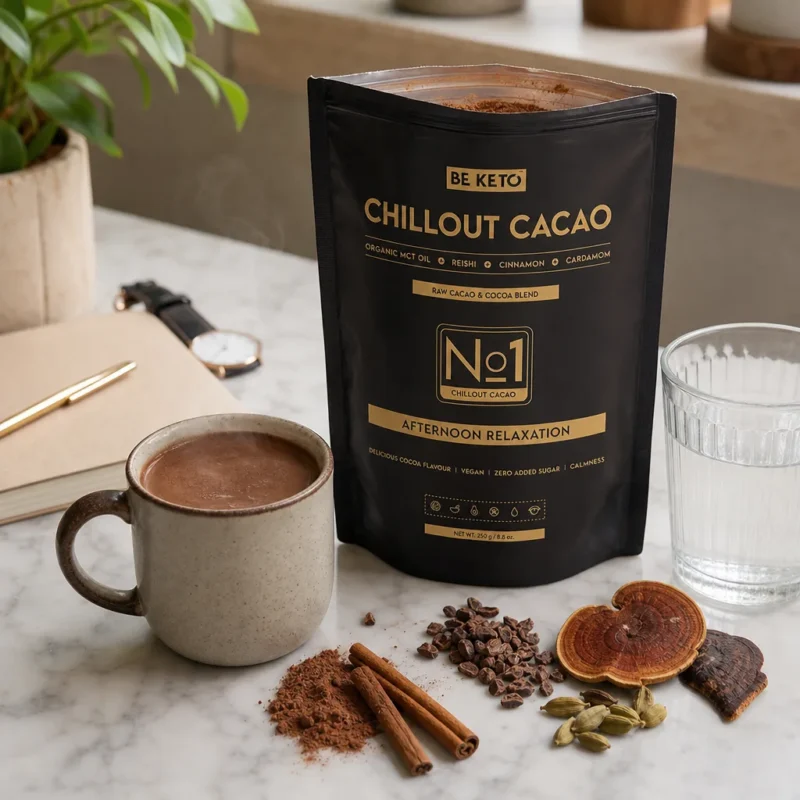 Zeremonieller Kakao – Chillout (MCT-Öl & Reishi) – Zimt & Kardamom 250g – Lifestyle 1 Zeremonieller Kakao – Chillout (MCT-Öl & Reishi) – Zimt & Kardamom 250g