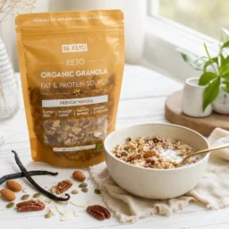 Keto BIO Granola – Französische Vanille 250g