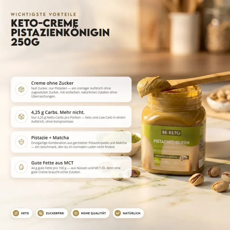 Keto Creme – Königin Pistazien 250g