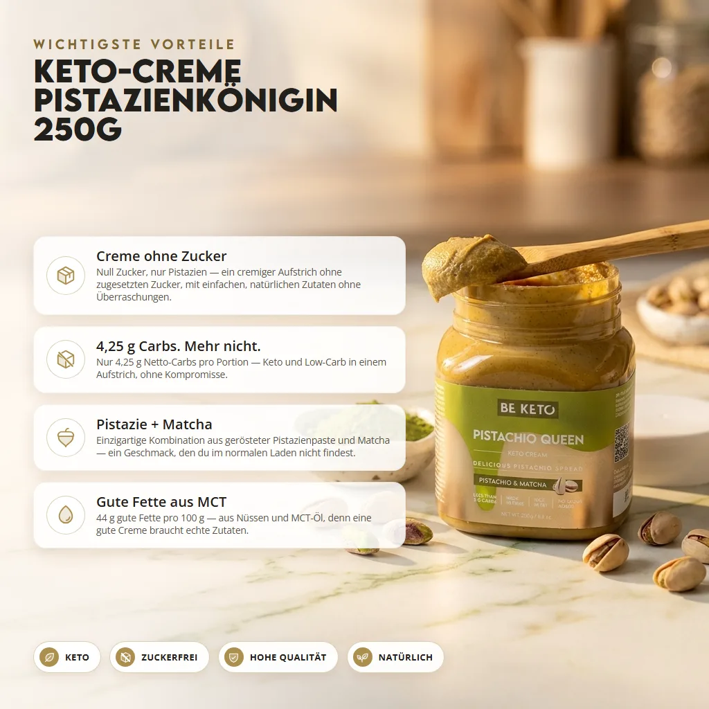 Keto Creme – Königin Pistazien 250g