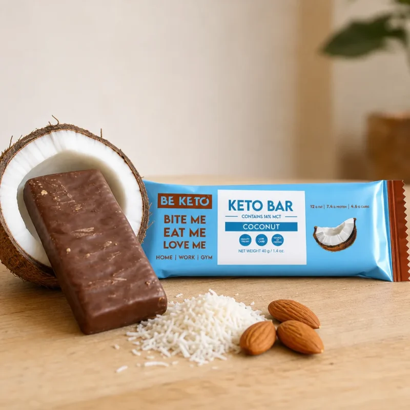 Keto Riegel – Kokosnuss in Schokolade 40g