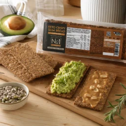 Keto Knuspriges Brot 90g – Lifestyle 1 Keto Knuspriges Brot 90g