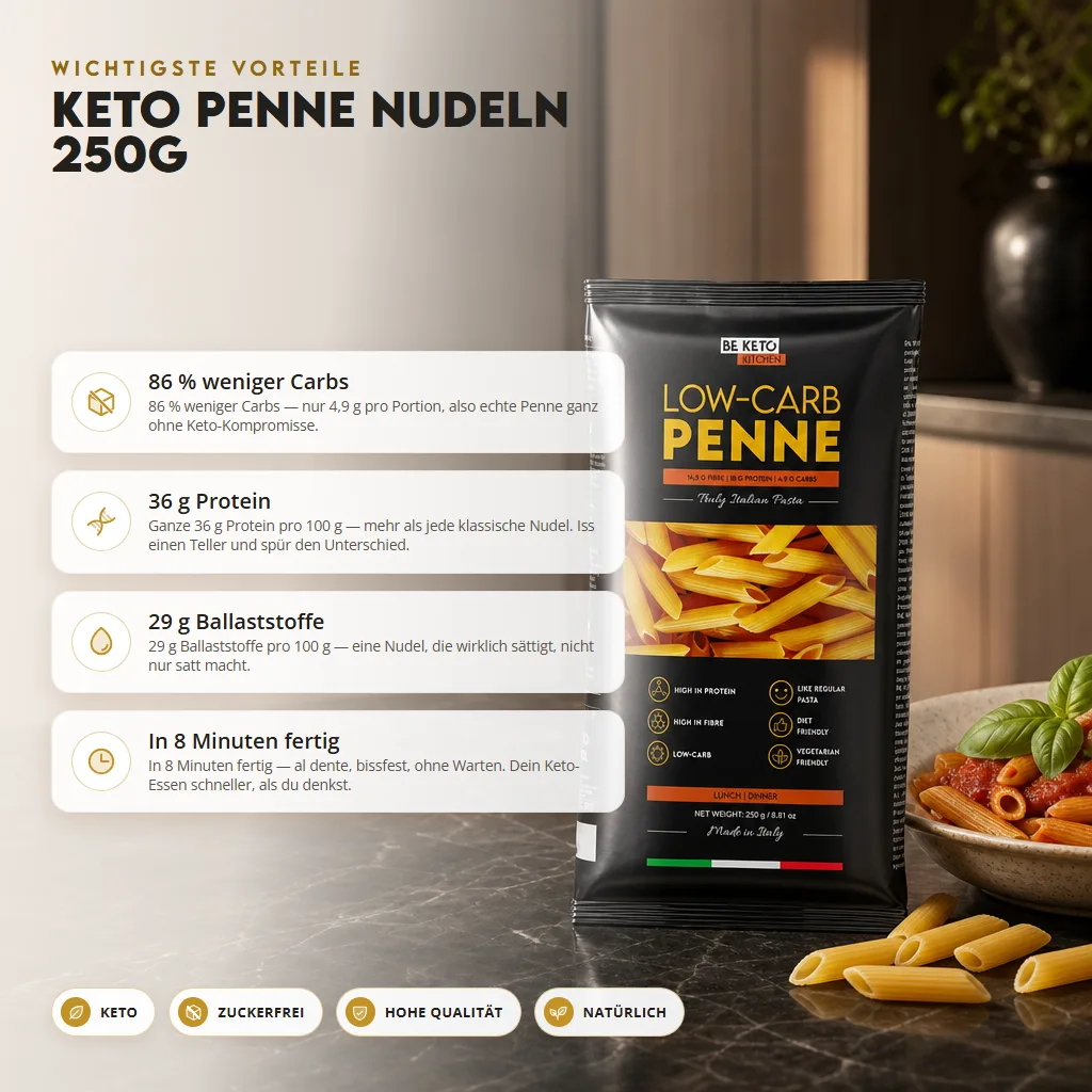 Keto Penne Nudeln 250g