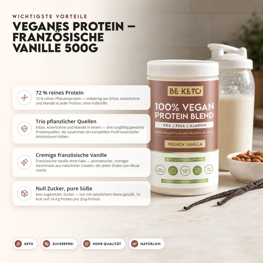 Veganes Protein – Französische Vanille 500g