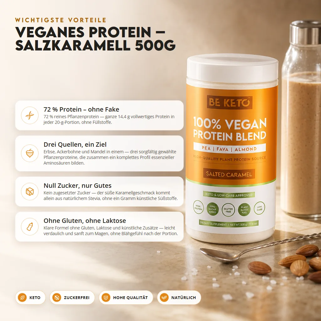 Veganes Protein – Gesalzenes Karamell 500g