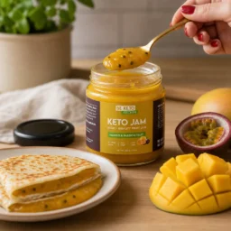 Keto Konfitüre – Mango & Maracuja 200g – Lifestyle 1 Keto Konfitüre – Mango & Maracuja 200g