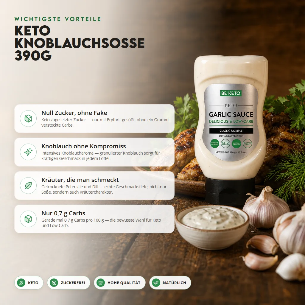 Keto Knoblauchsauce 390g