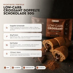 Low-Carb Croissant Doppelte Schokolade 50g